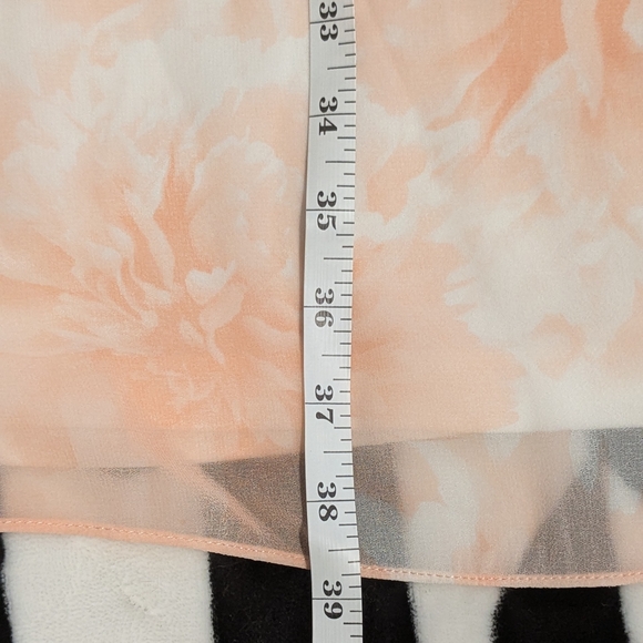 Calvin Klein Peach and White Floral Mini Dress - Picture 10 of 13